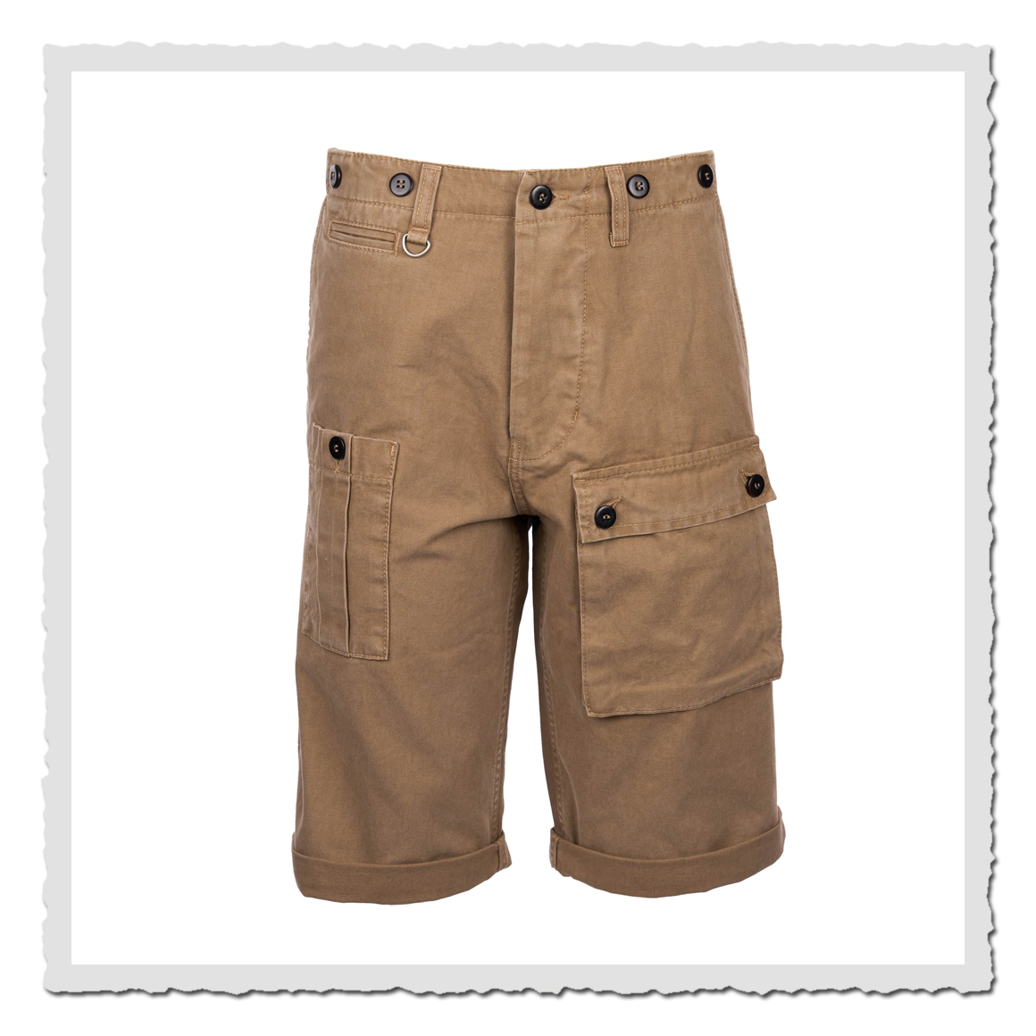 Pike Brothers 1932 Engineer Short Tarawa – khaki Workwear-Shorts im Vintage-Design